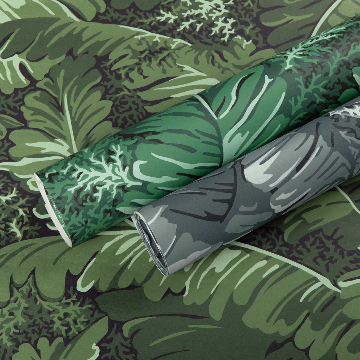 Feuilles De Bananier - Leaf - BRUNSCHWIG & FILS Wallpaper