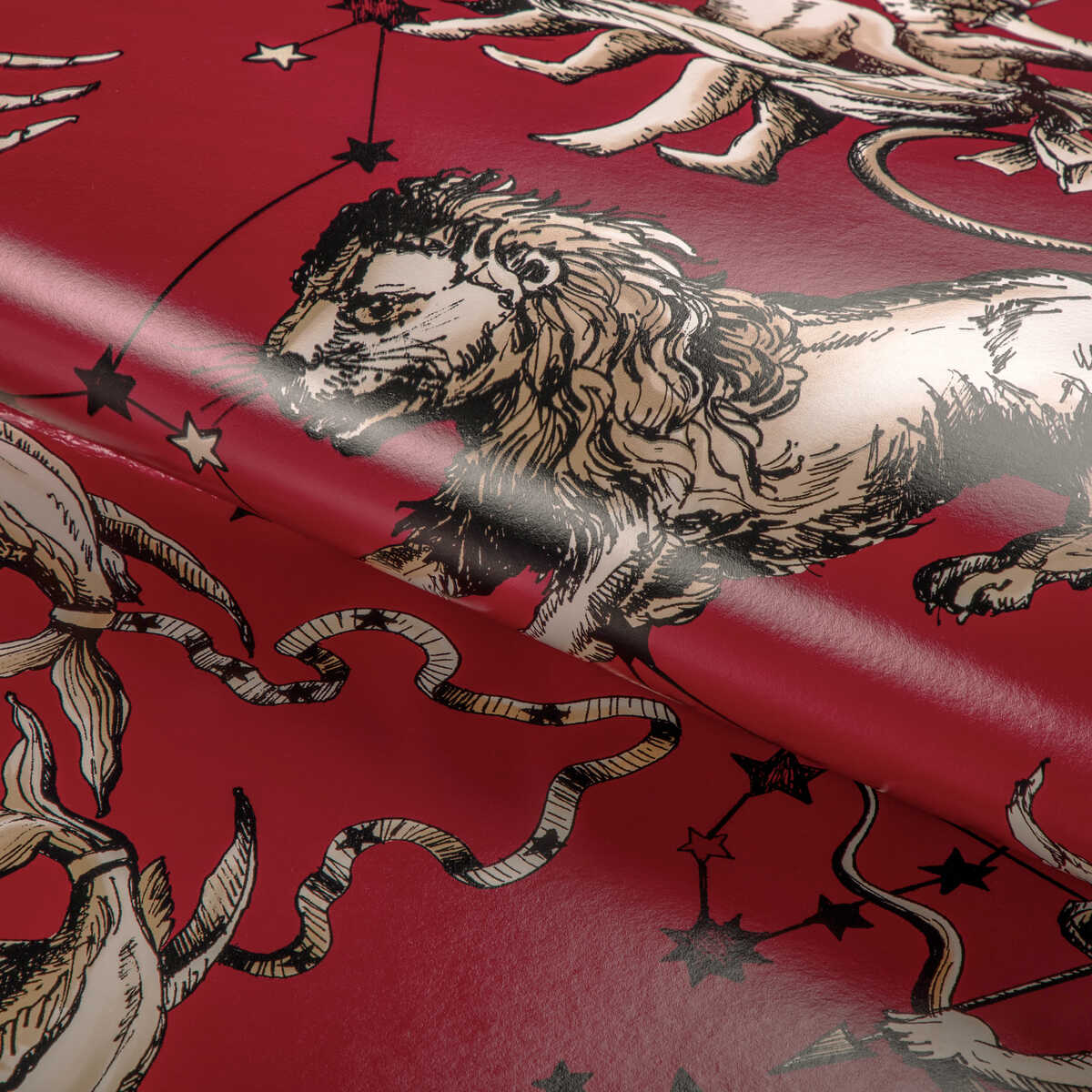 Cosmique - Ruby - BRUNSCHWIG & FILS Wallpaper
