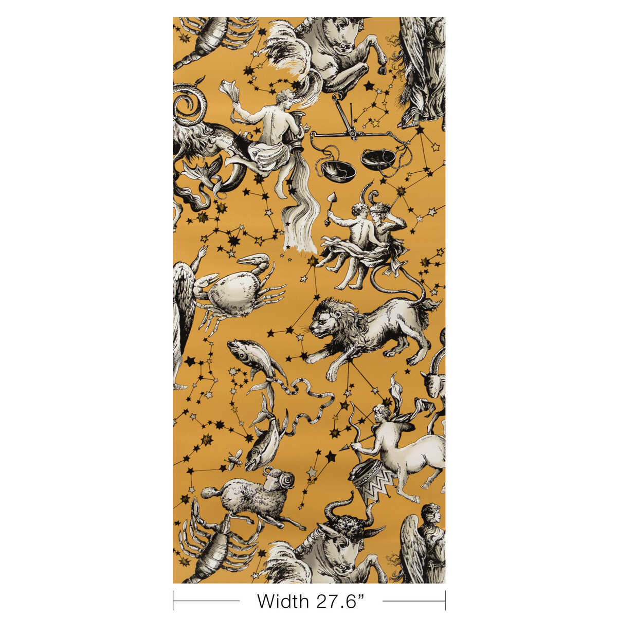 Cosmique - Gold - BRUNSCHWIG & FILS Wallpaper