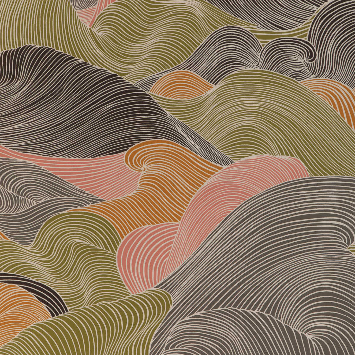 Tourbillon - Multi - BRUNSCHWIG & FILS Wallpaper