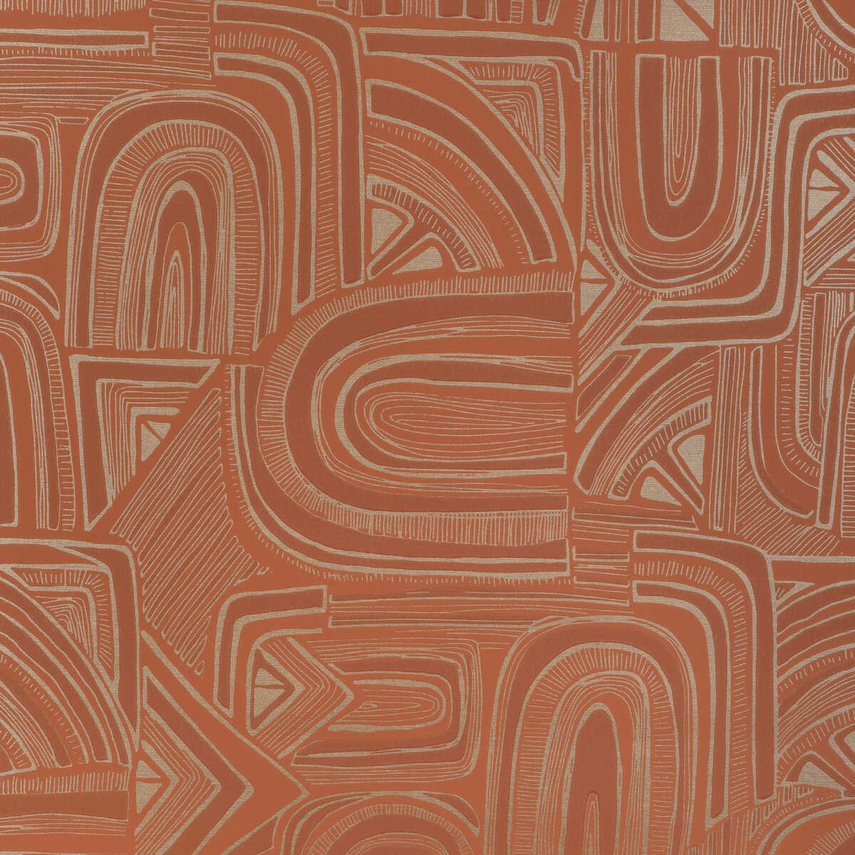Timbre - Citrine - BRUNSCHWIG & FILS Wallpaper