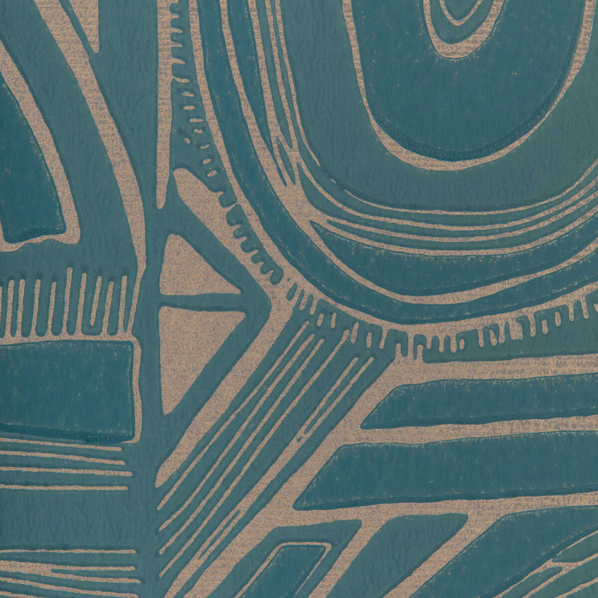 Timbre - Teal - BRUNSCHWIG & FILS Wallpaper