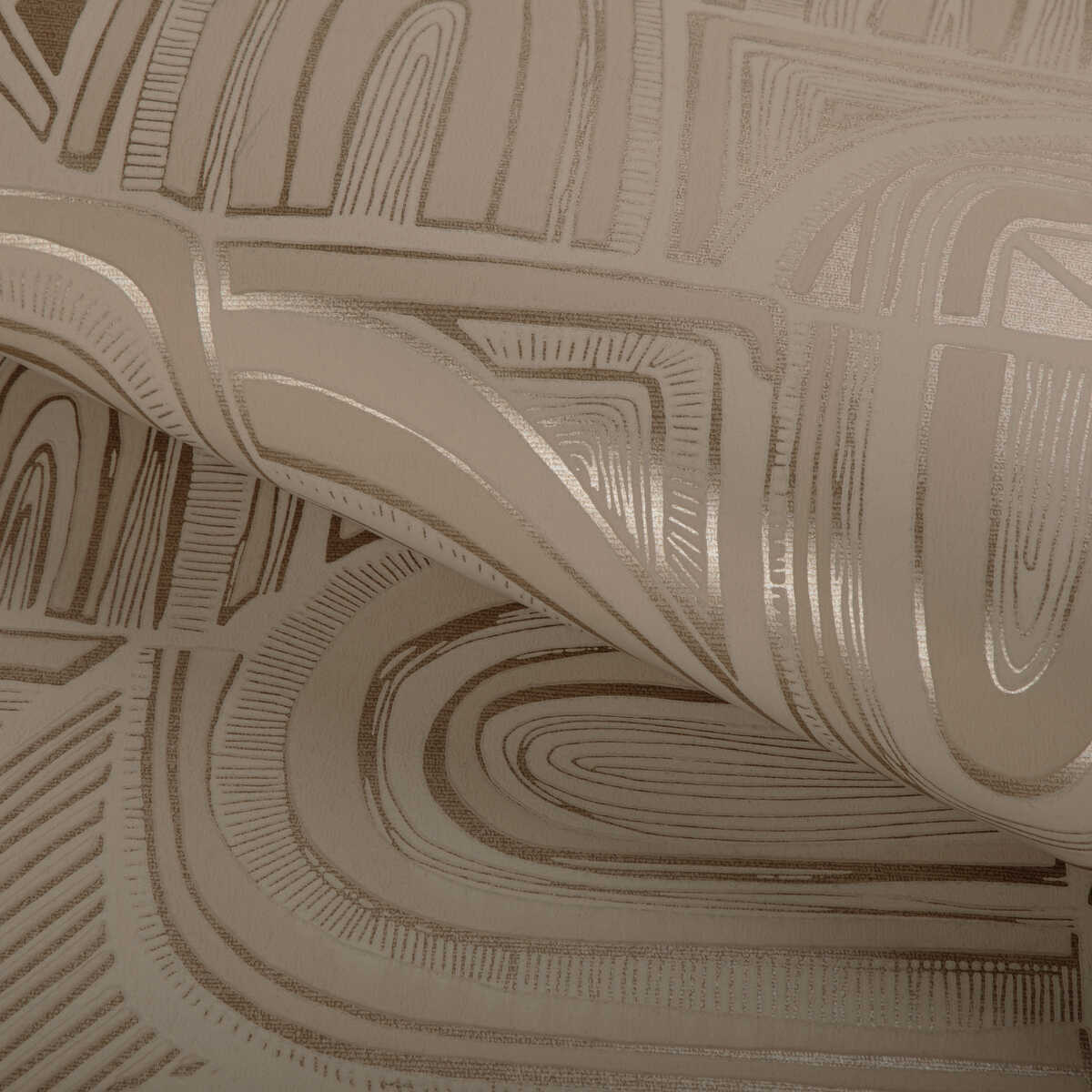Timbre - Beige - BRUNSCHWIG & FILS Wallpaper