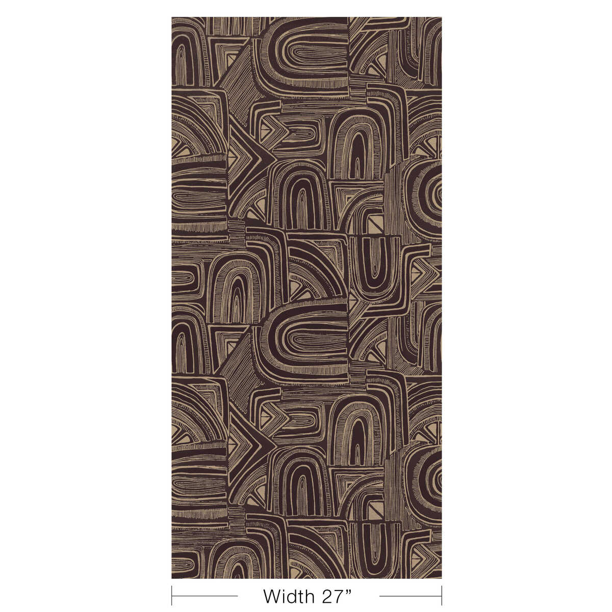 Timbre - Ebony - BRUNSCHWIG & FILS Wallpaper