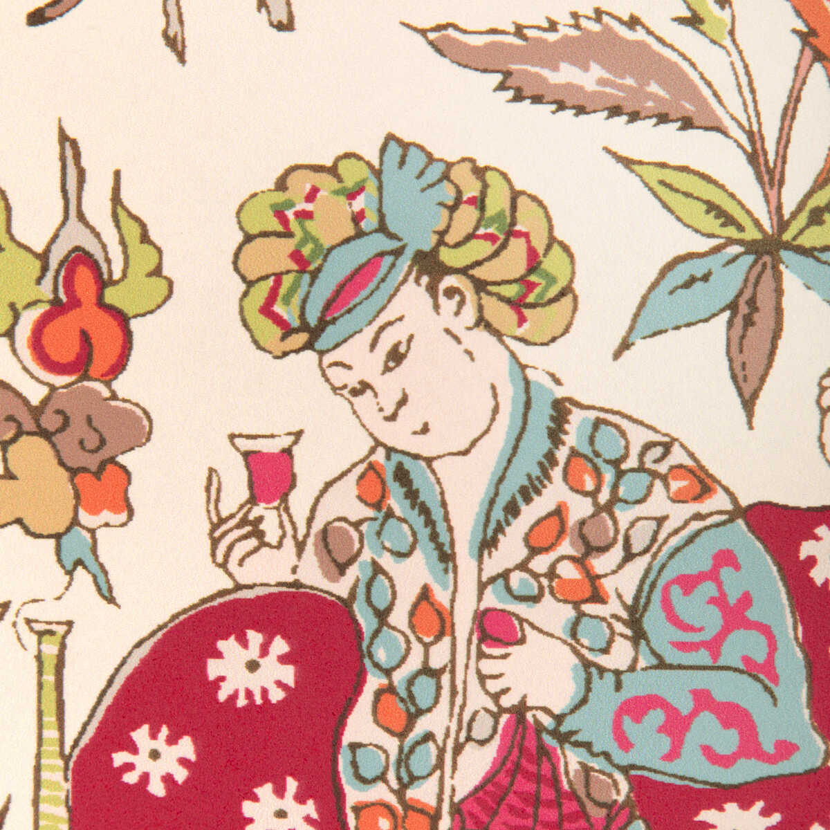 Shalimar - Berry/Sand - BRUNSCHWIG & FILS Wallpaper