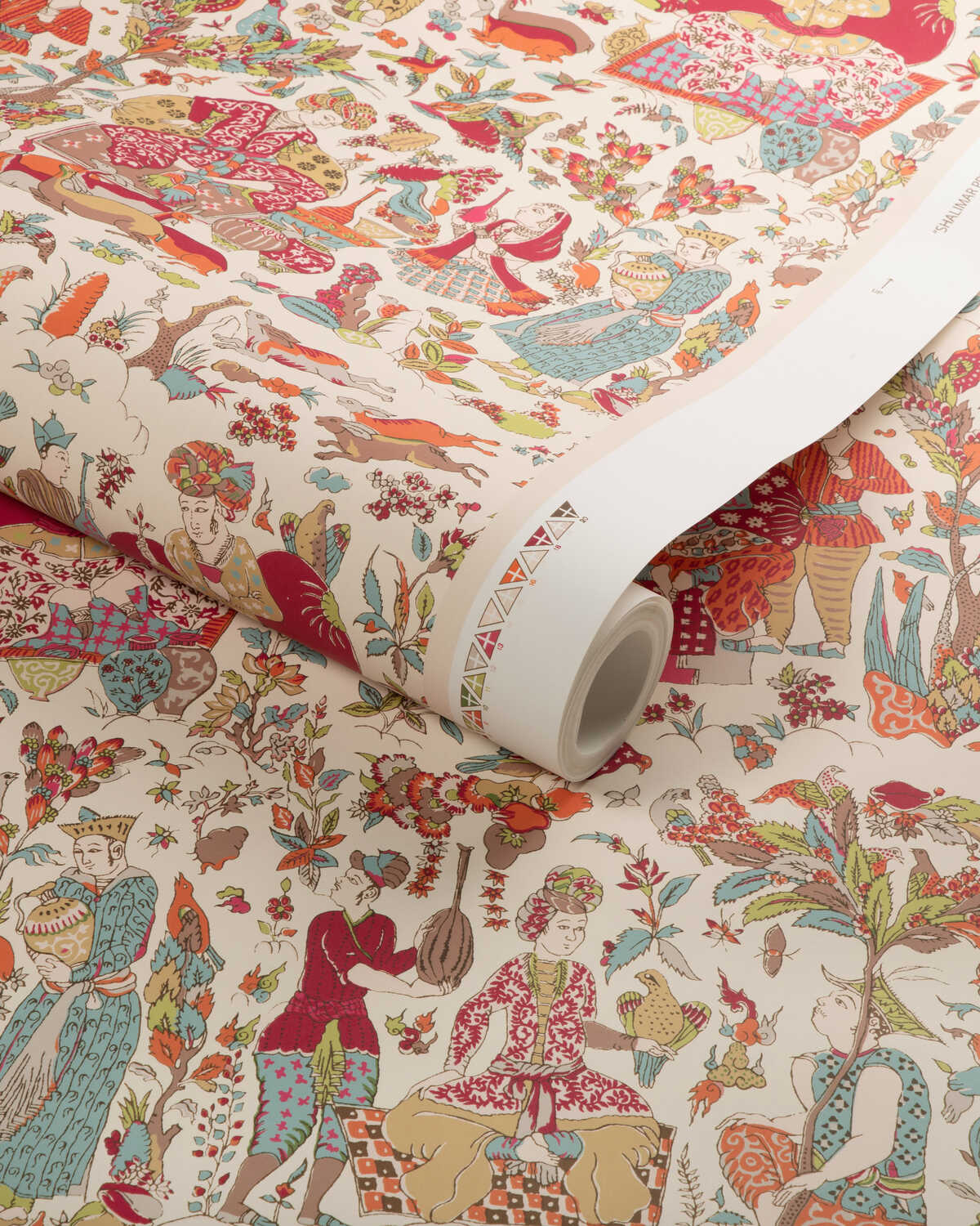 Shalimar - Berry/Sand - BRUNSCHWIG & FILS Wallpaper