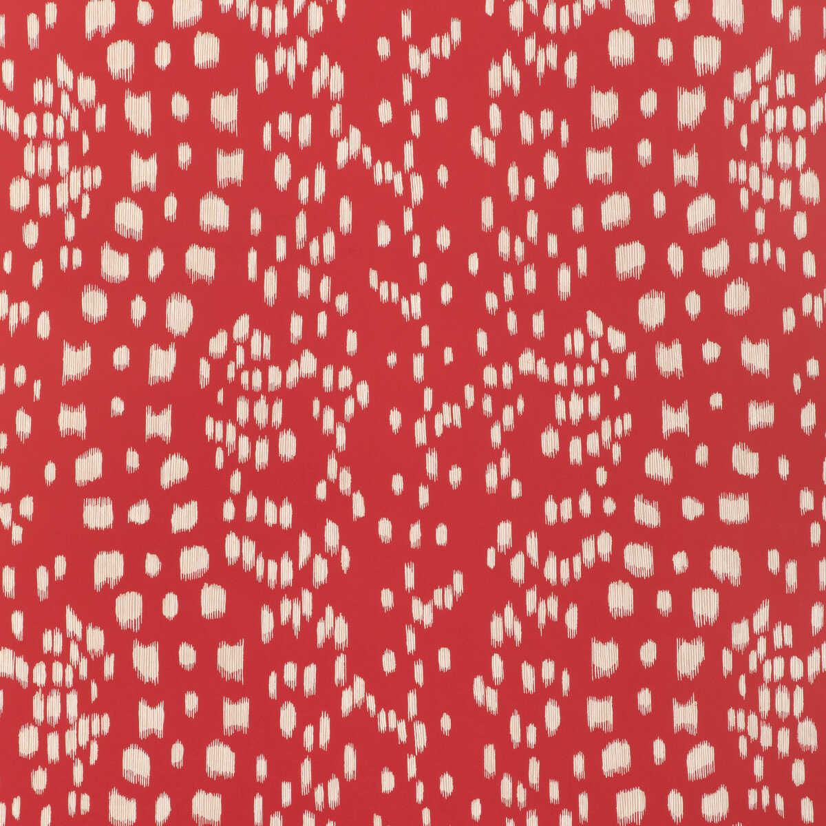 Les Touches Reverse - Red - BRUNSCHWIG & FILS Wallpaper