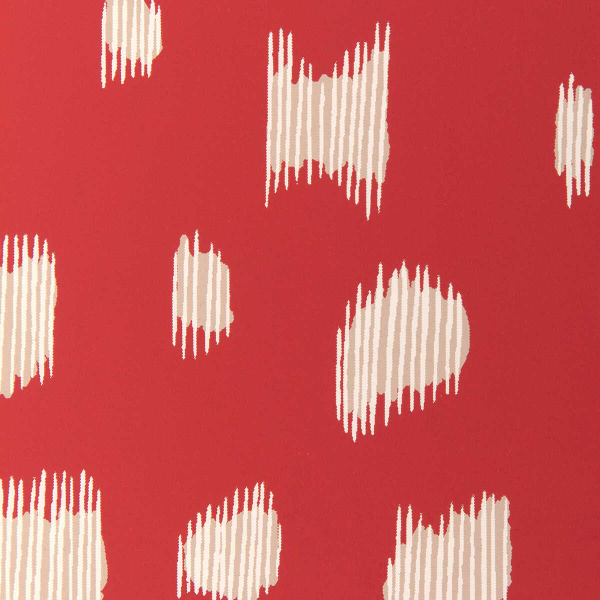 Les Touches Reverse - Red - BRUNSCHWIG & FILS Wallpaper