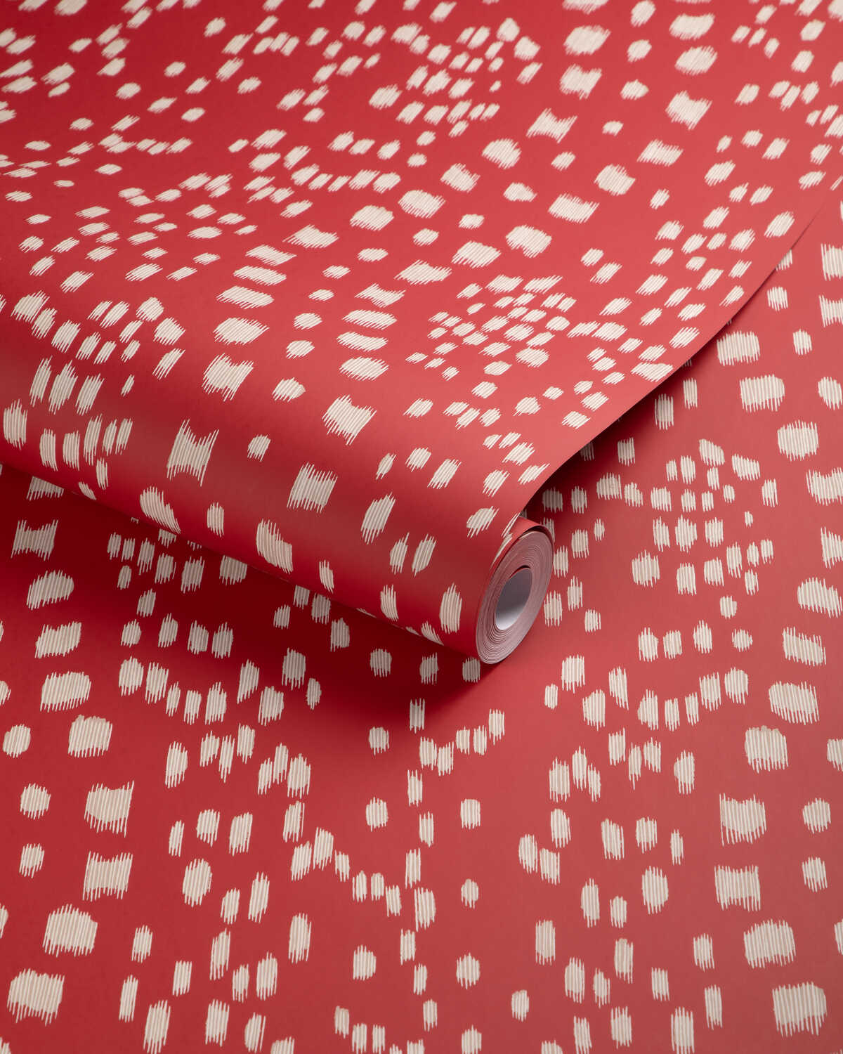 Les Touches Reverse - Red - BRUNSCHWIG & FILS Wallpaper