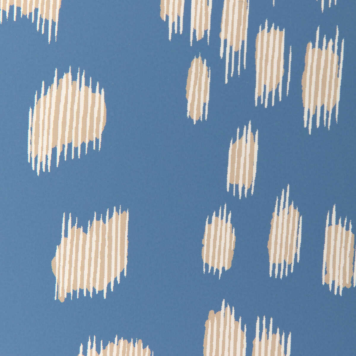 Les Touches Reverse - Blue - BRUNSCHWIG & FILS Wallpaper