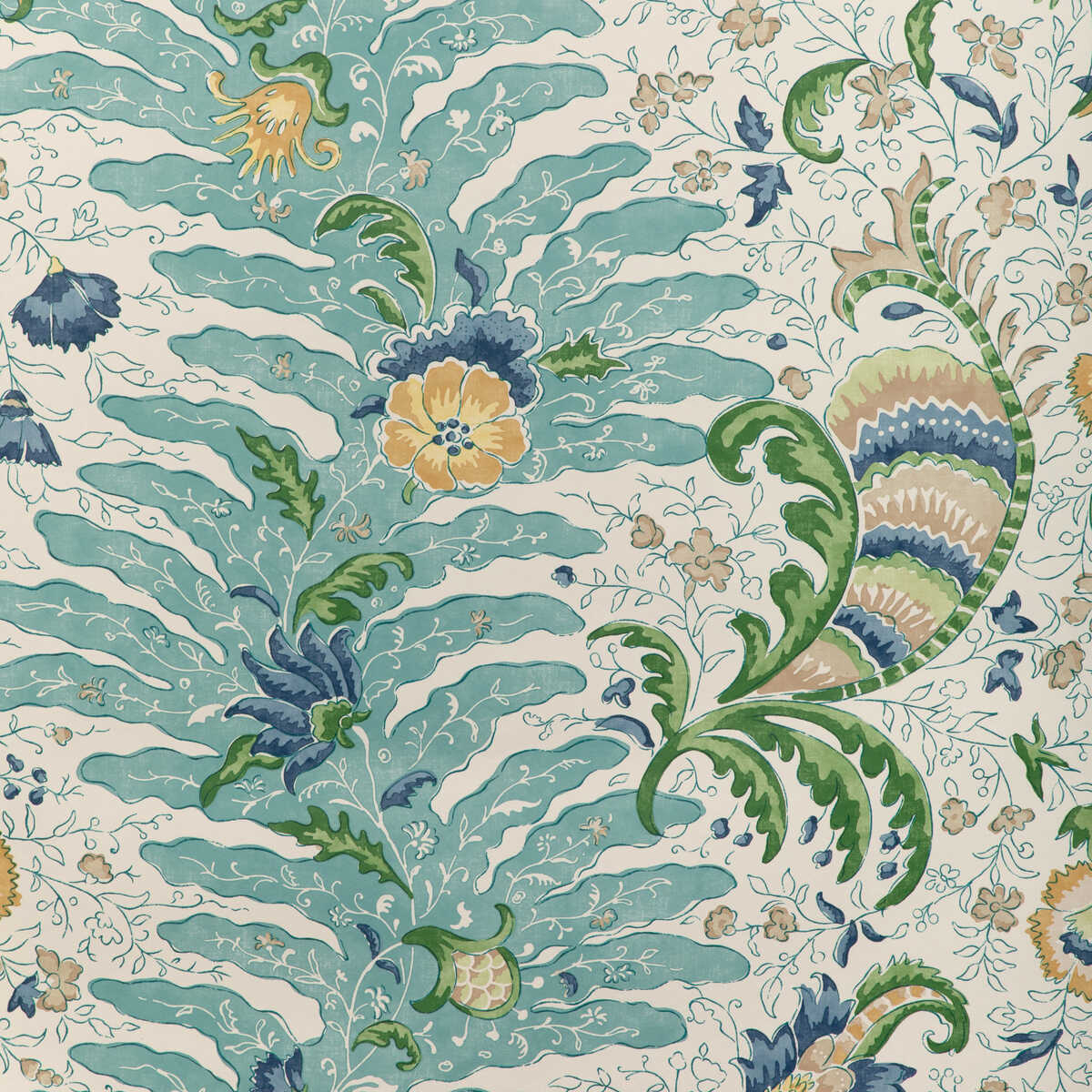Riviere - Aqua - BRUNSCHWIG & FILS Wallpaper