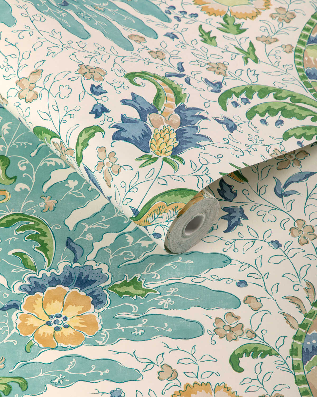 Riviere - Aqua - BRUNSCHWIG & FILS Wallpaper