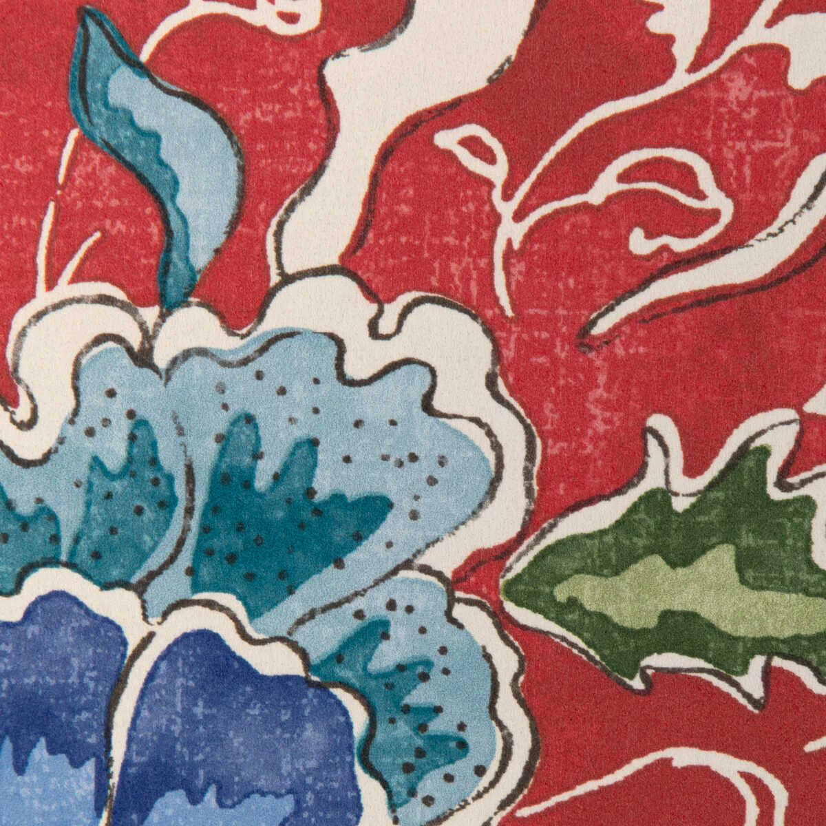 Riviere - Red - BRUNSCHWIG & FILS Papel pintado