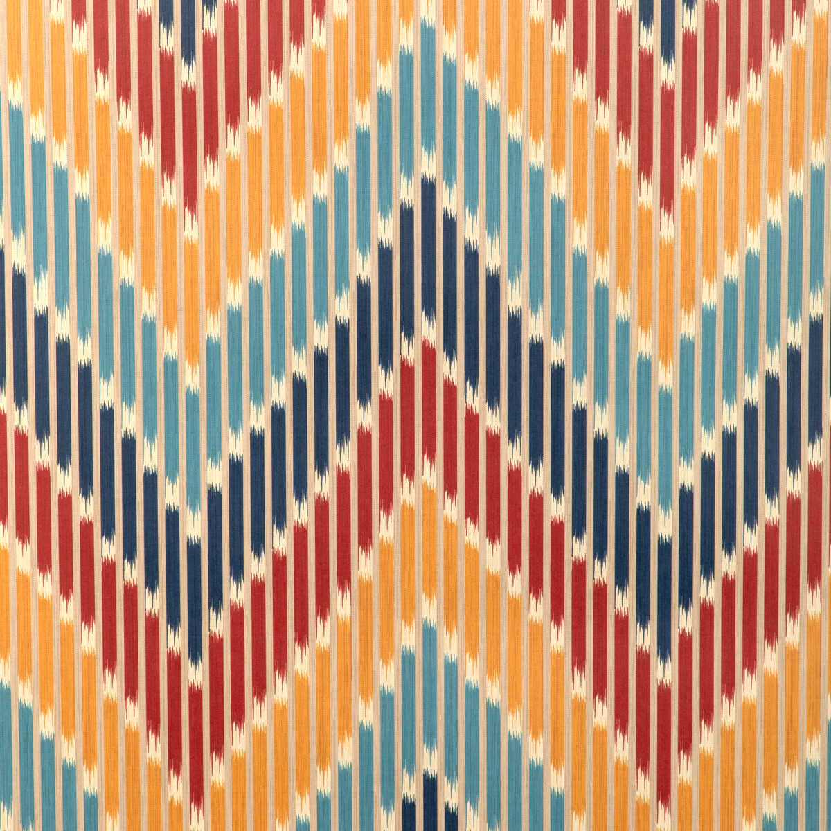 Cascade - Red/Blue - BRUNSCHWIG & FILS Wallpaper