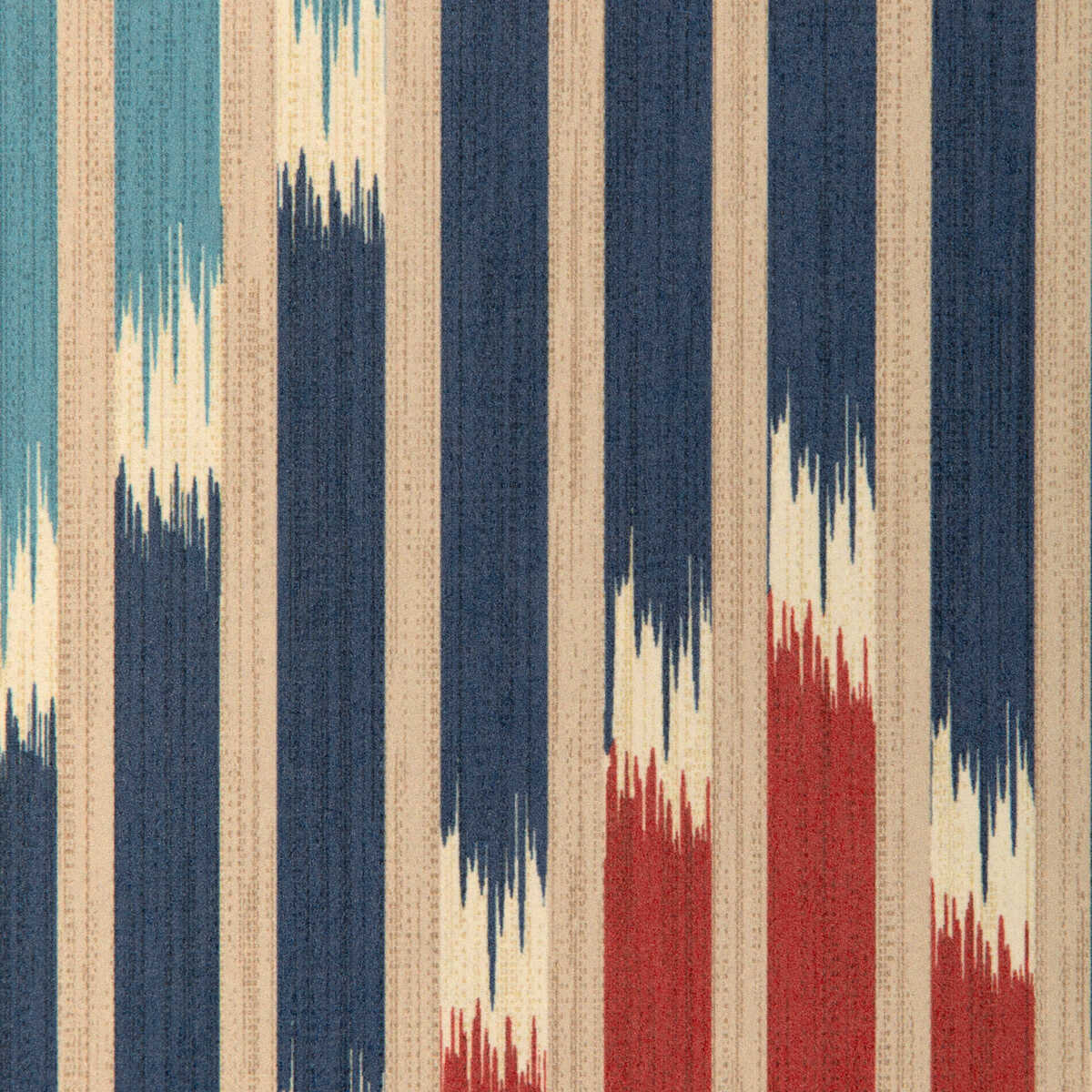 Cascade - Red/Blue - BRUNSCHWIG & FILS Wallpaper
