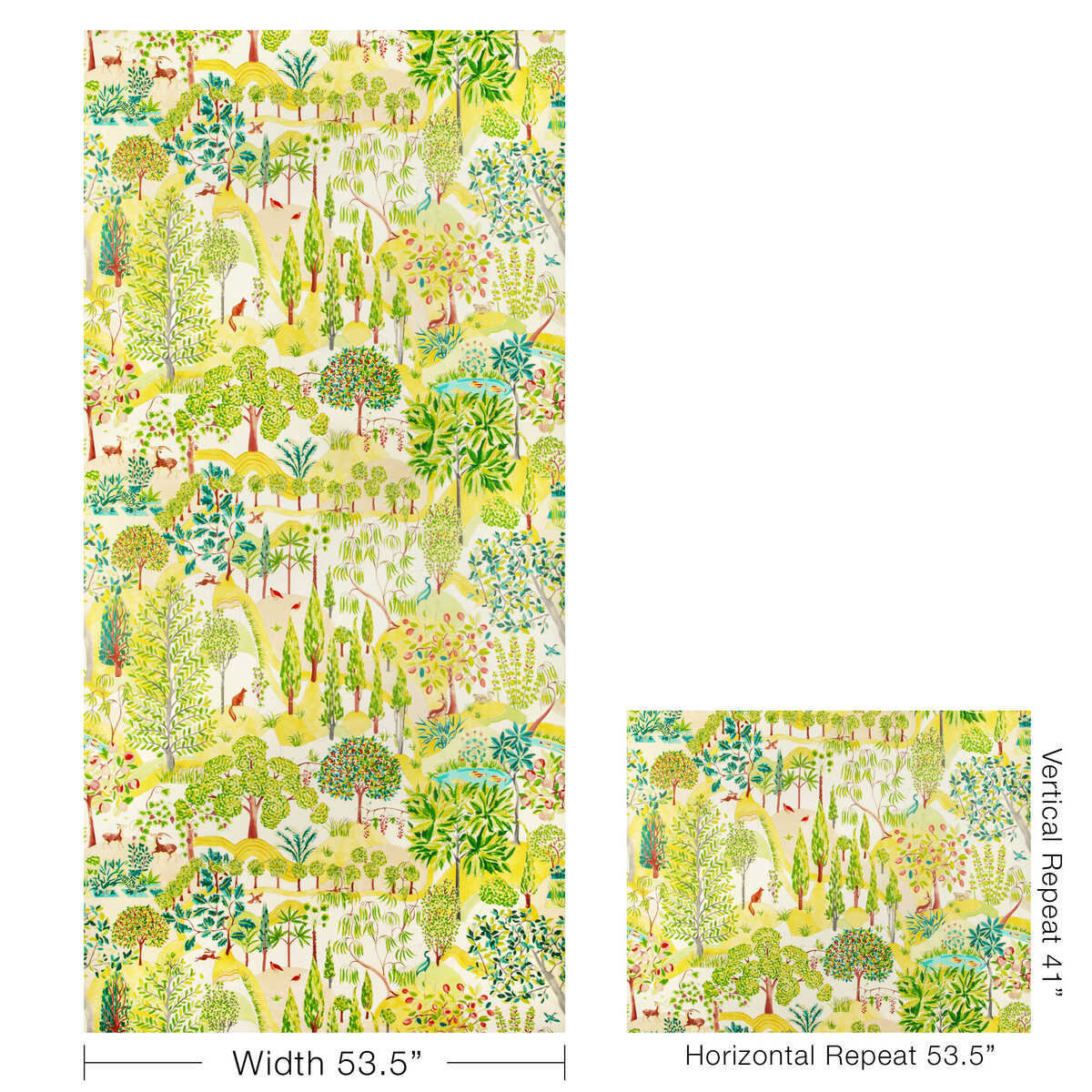 Folklore - Leaf - BRUNSCHWIG & FILS Papel pintado