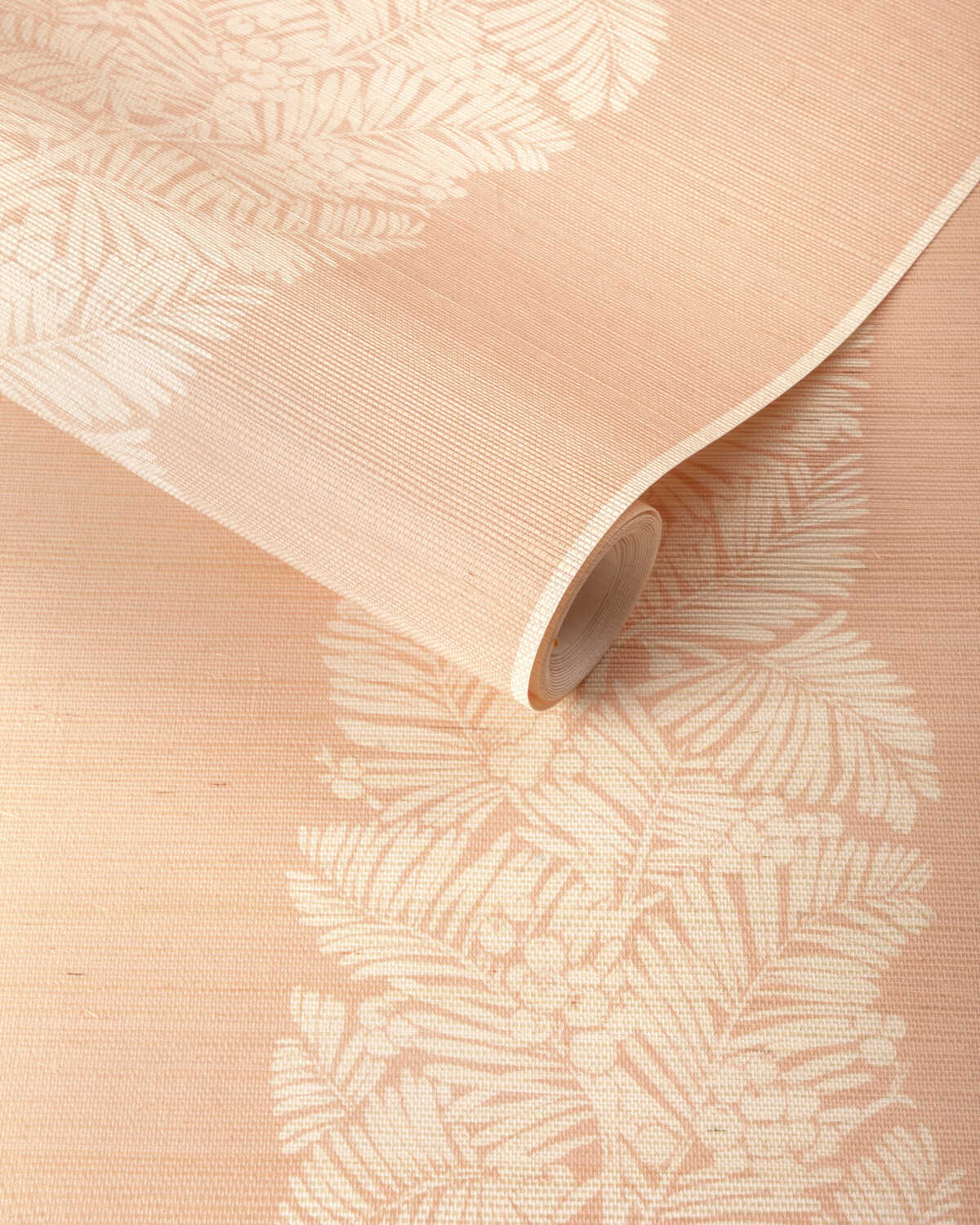 Palmar Sisal - Apricot - BRUNSCHWIG & FILS Wallpaper