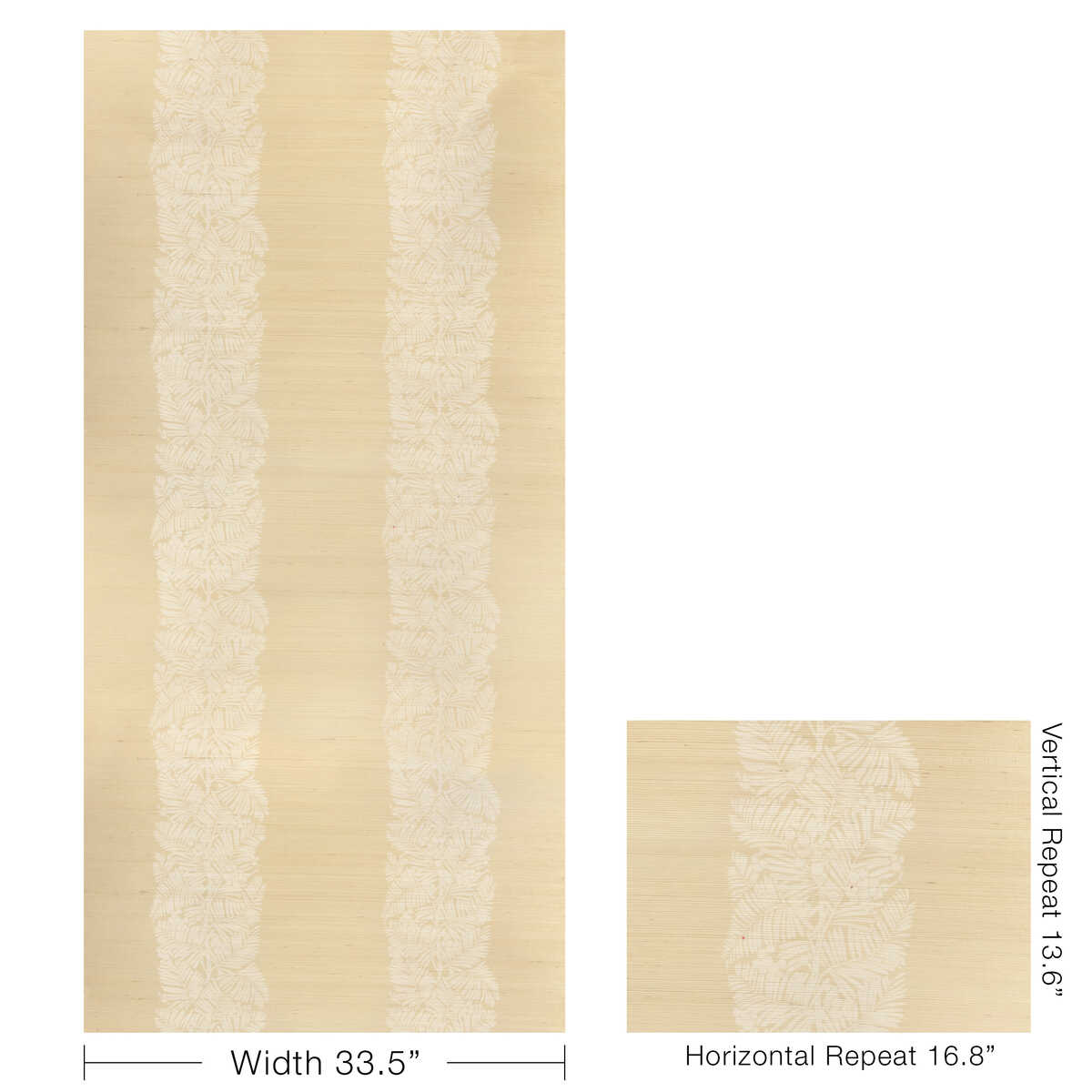 Palmar Sisal - Beige - BRUNSCHWIG & FILS Papel pintado
