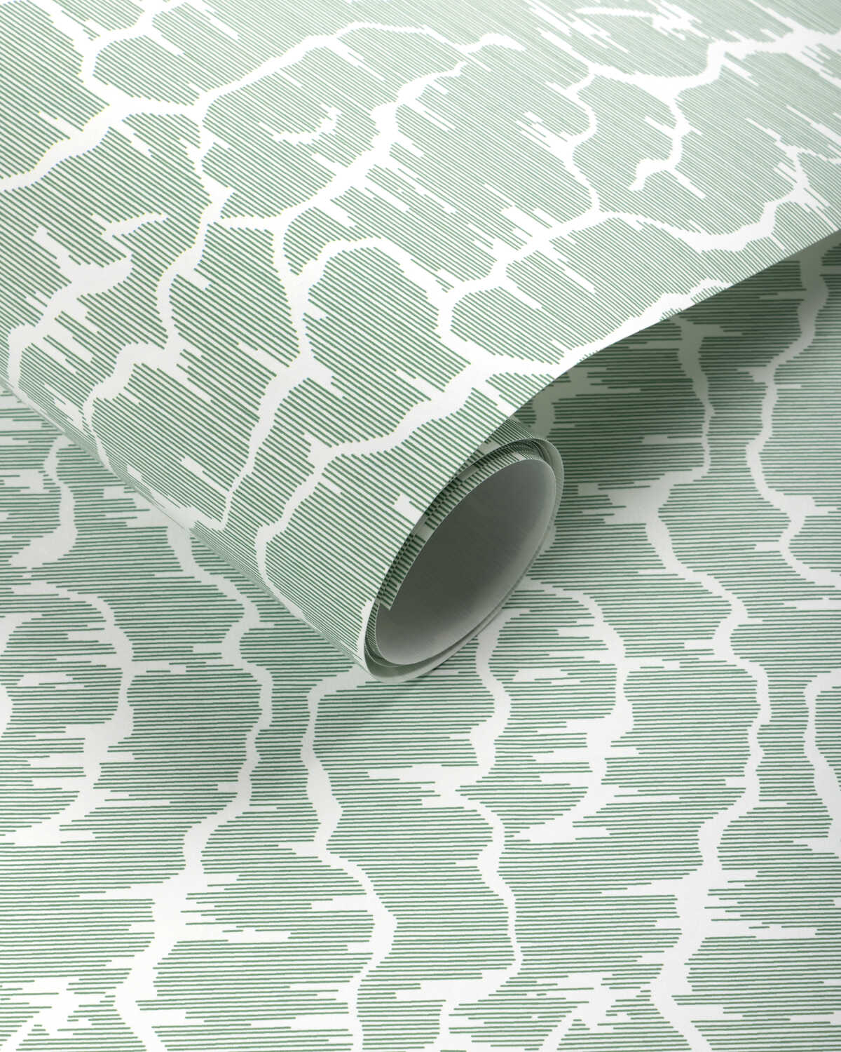 Leves Wc - Green - BRUNSCHWIG & FILS Wallpaper