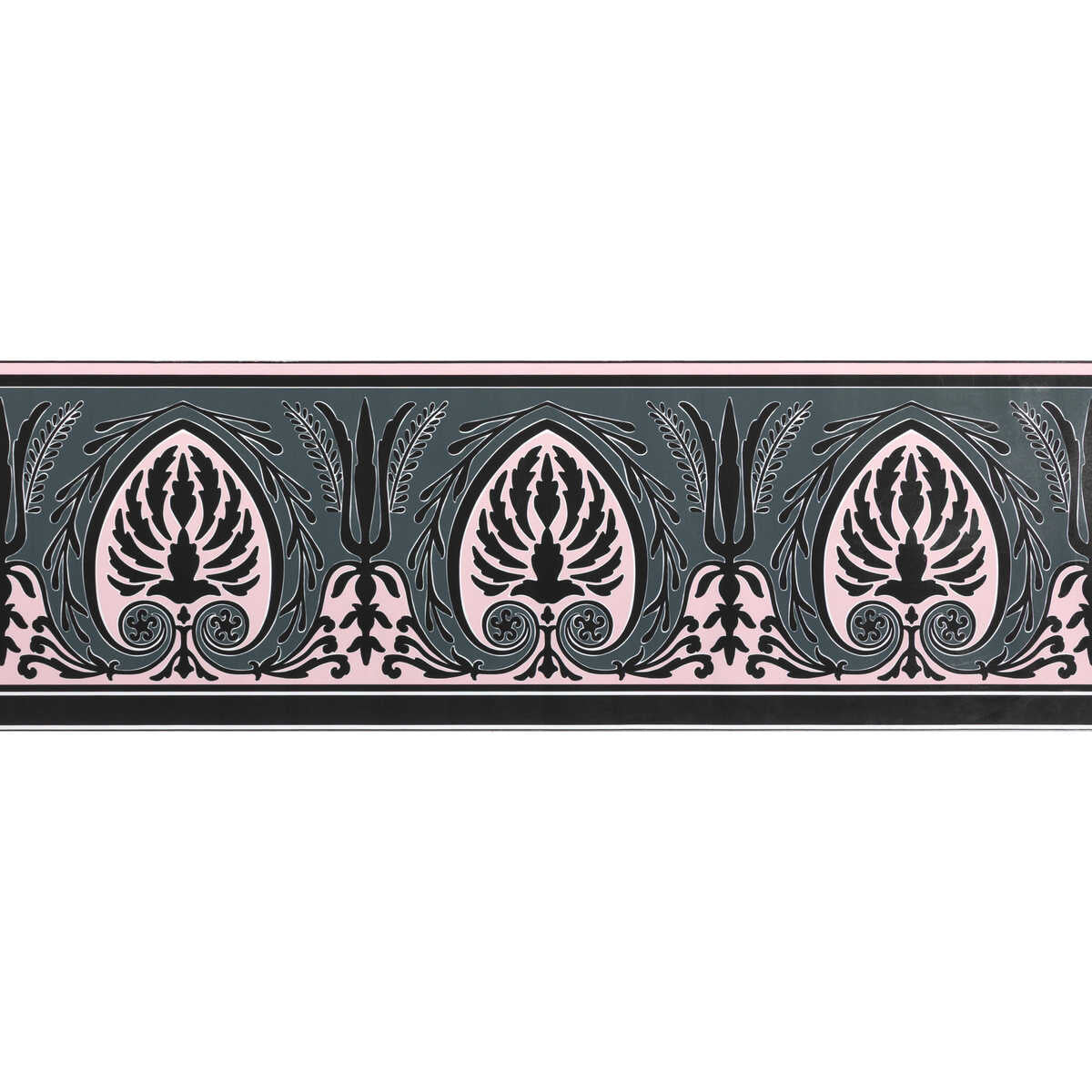 Frise Palmette - Pink - BRUNSCHWIG & FILS Papel pintado