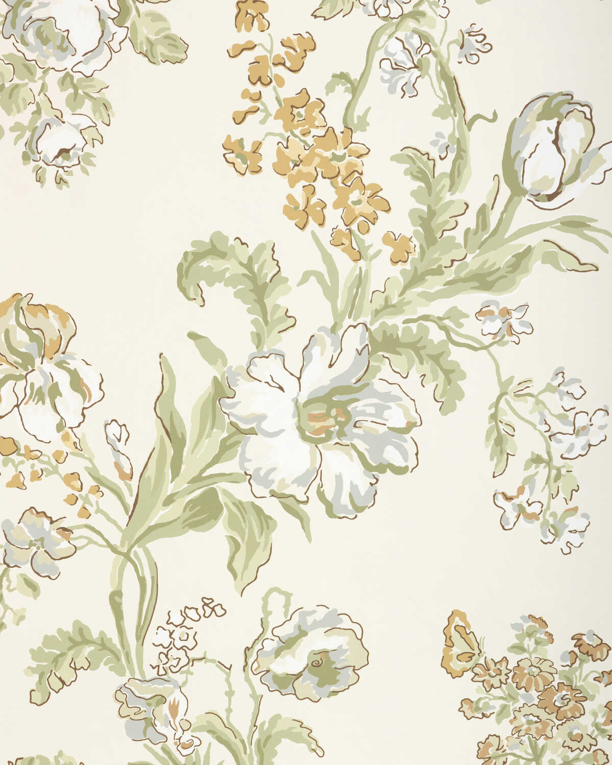Maintenon - Spice - BRUNSCHWIG & FILS Wallpaper