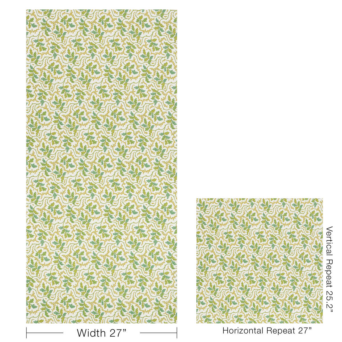 Aureille - Leaf - BRUNSCHWIG & FILS Wallpaper