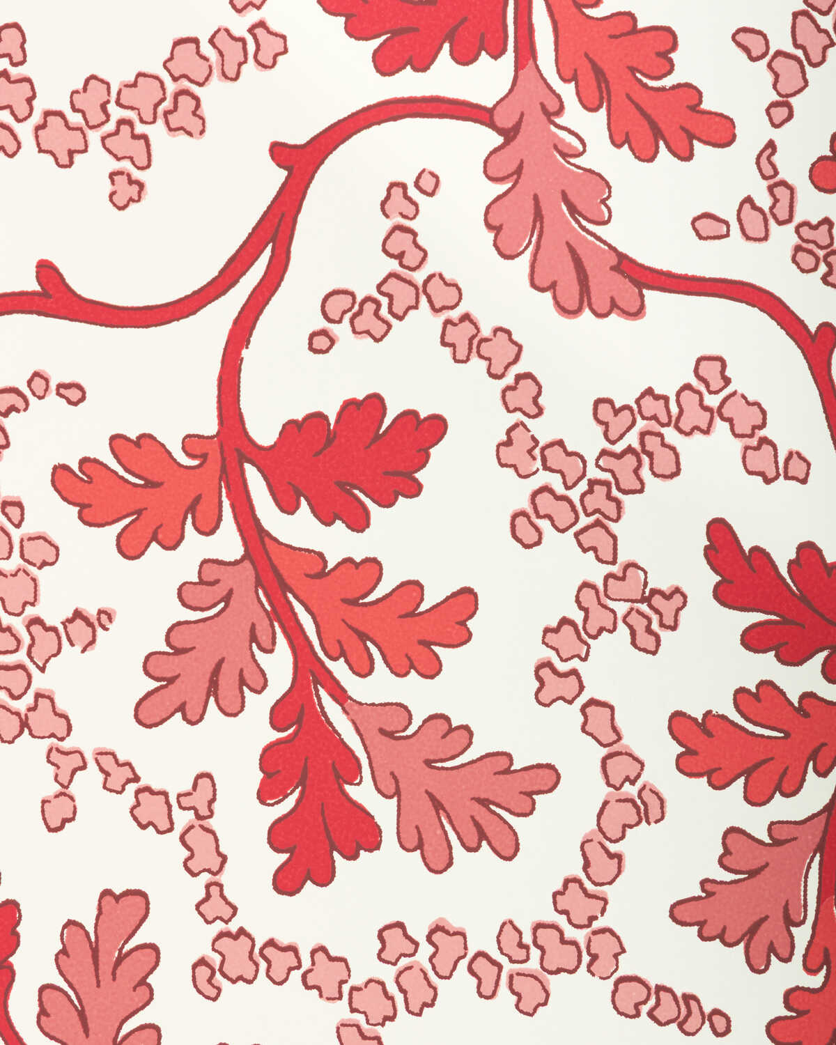 Aureille - Berry - BRUNSCHWIG & FILS Wallpaper