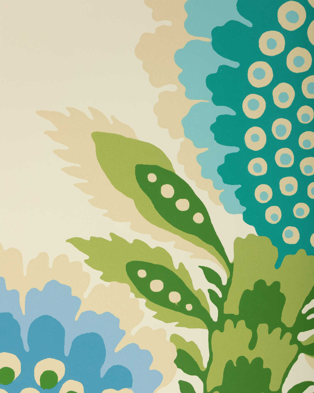 Kumaly - Marine - BRUNSCHWIG & FILS Wallpaper