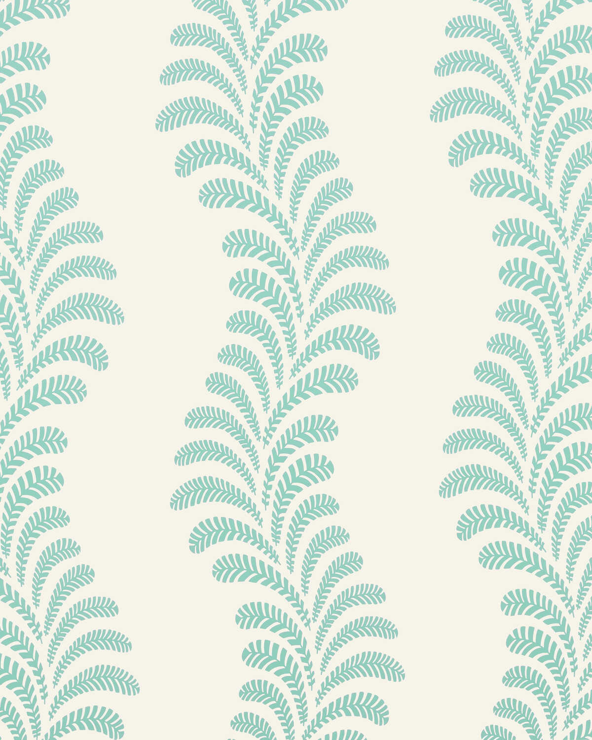 Vezere - Aqua - BRUNSCHWIG & FILS Wallpaper