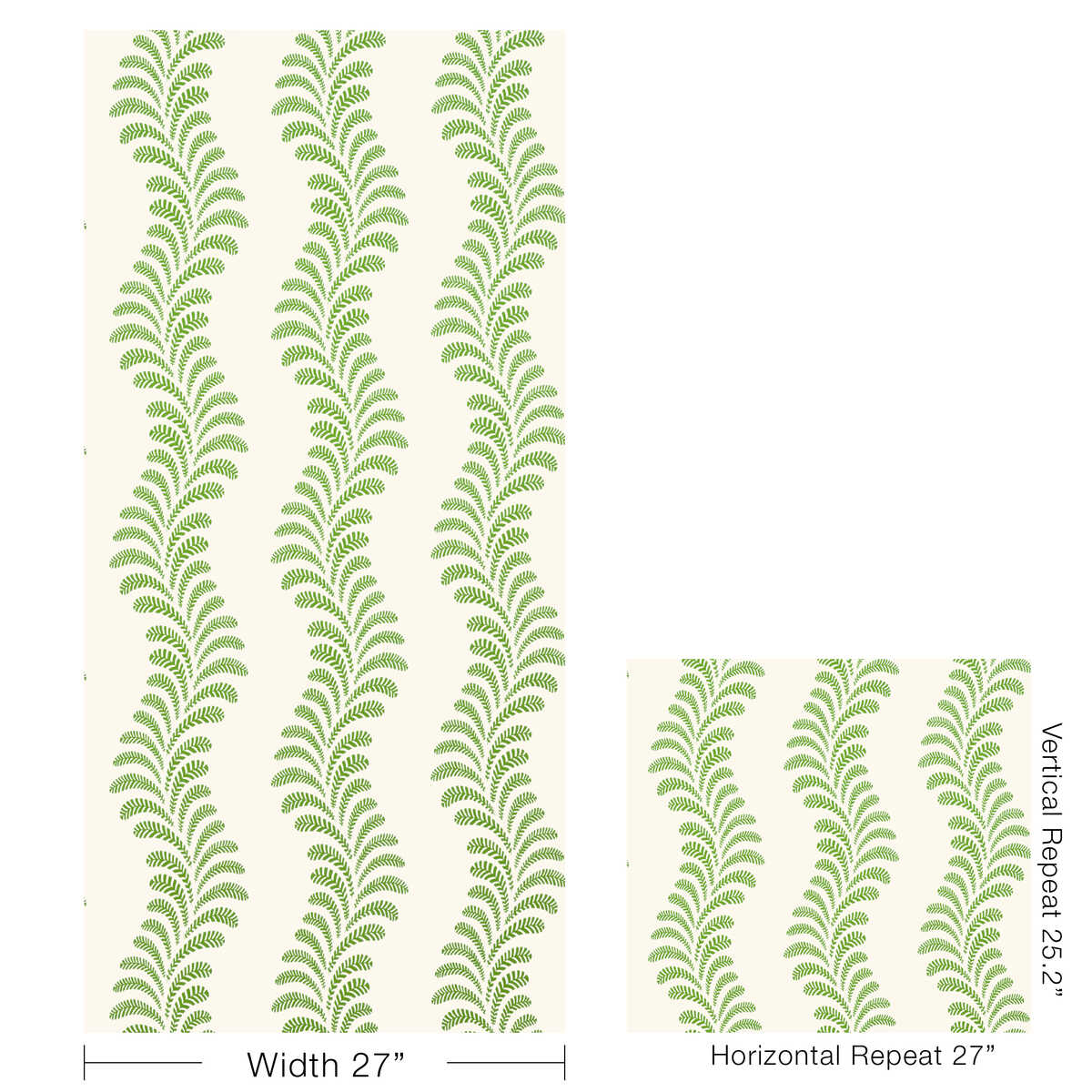 Vezere - Green - BRUNSCHWIG & FILS Wallpaper