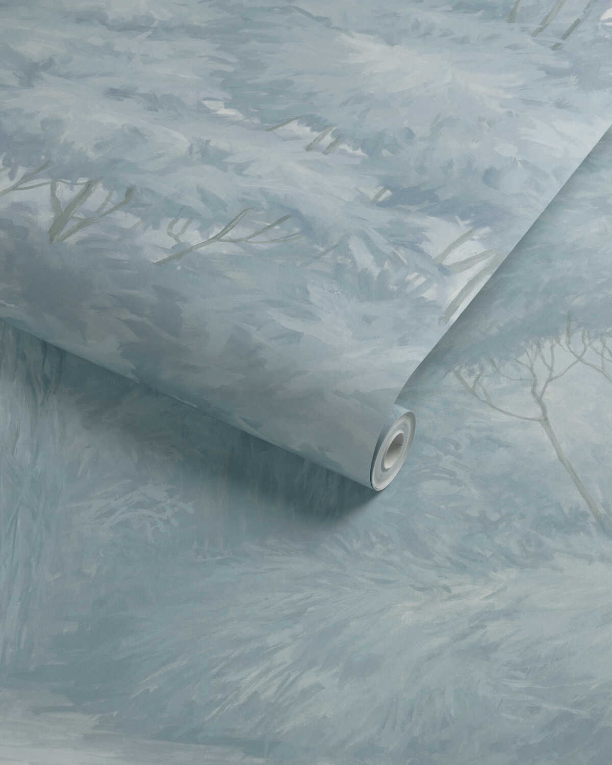 Arbres Mural - Blue - BRUNSCHWIG & FILS Wallpaper
