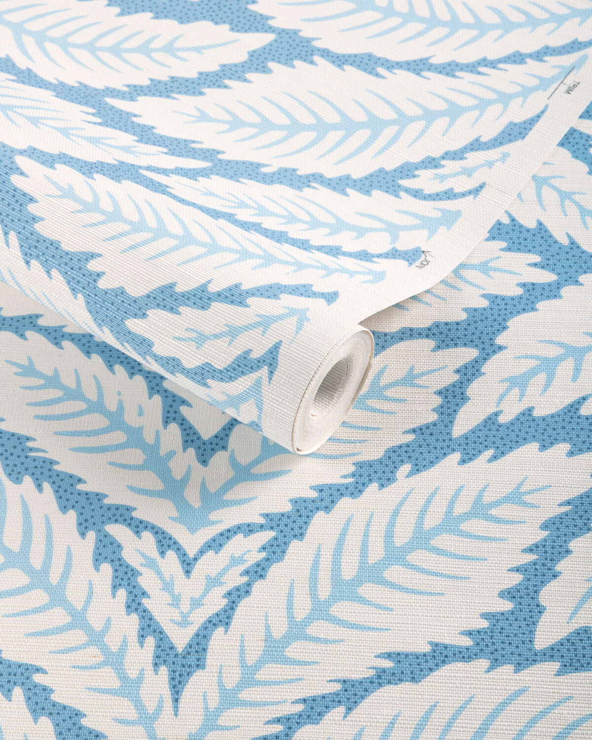 Talavera Sisal - Blue - Brunschwig & Fils Wallpaper
