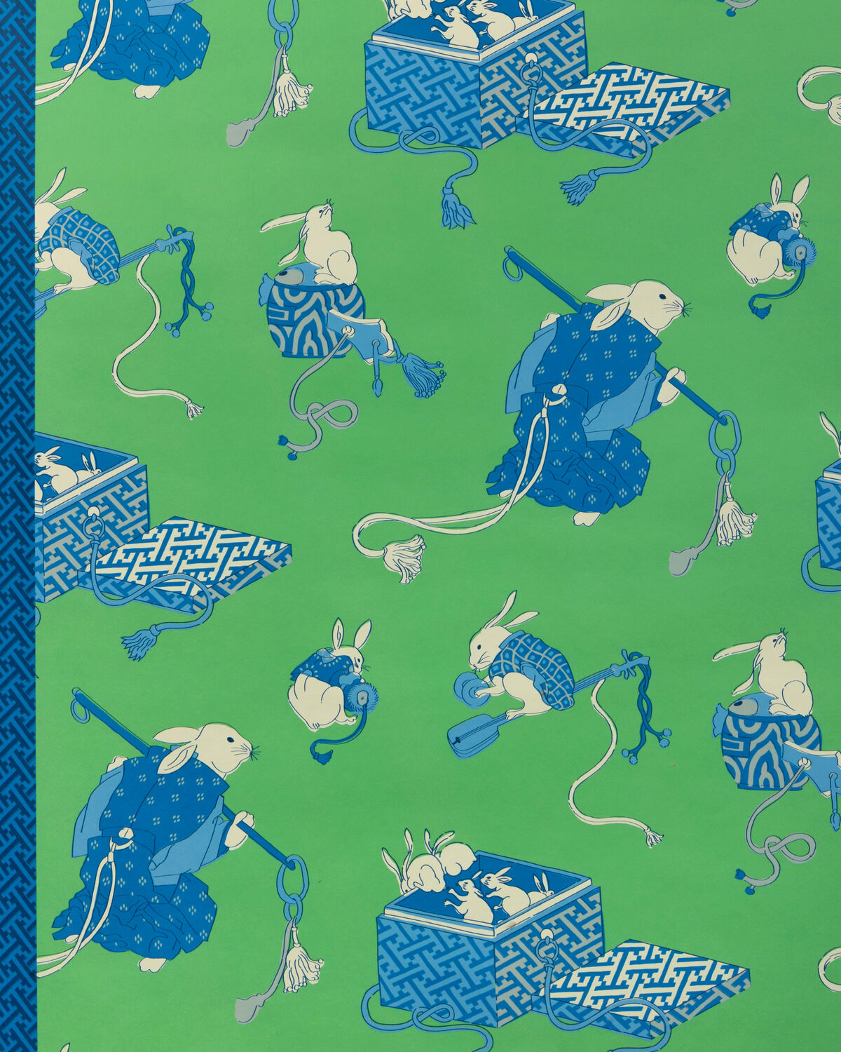 Shimo - Green/Blue - Brunschwig & Fils Wallpaper
