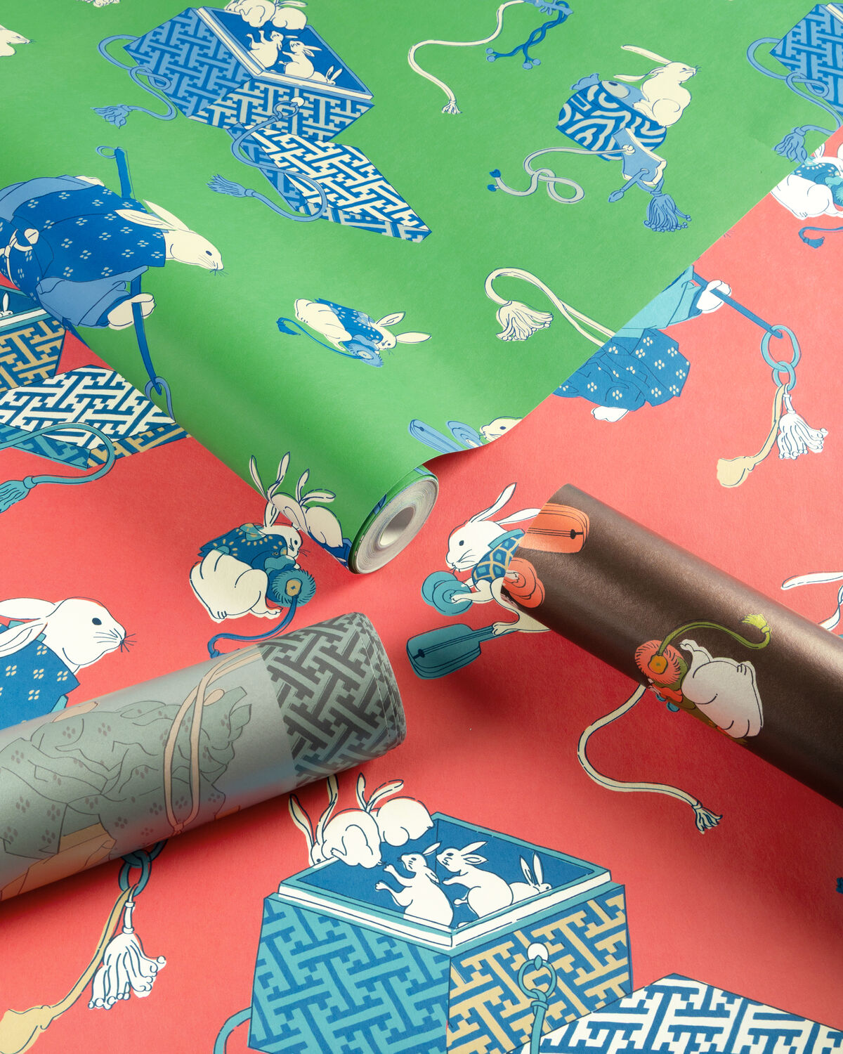 Shimo Met - Multi - Brunschwig & Fils Wallpaper