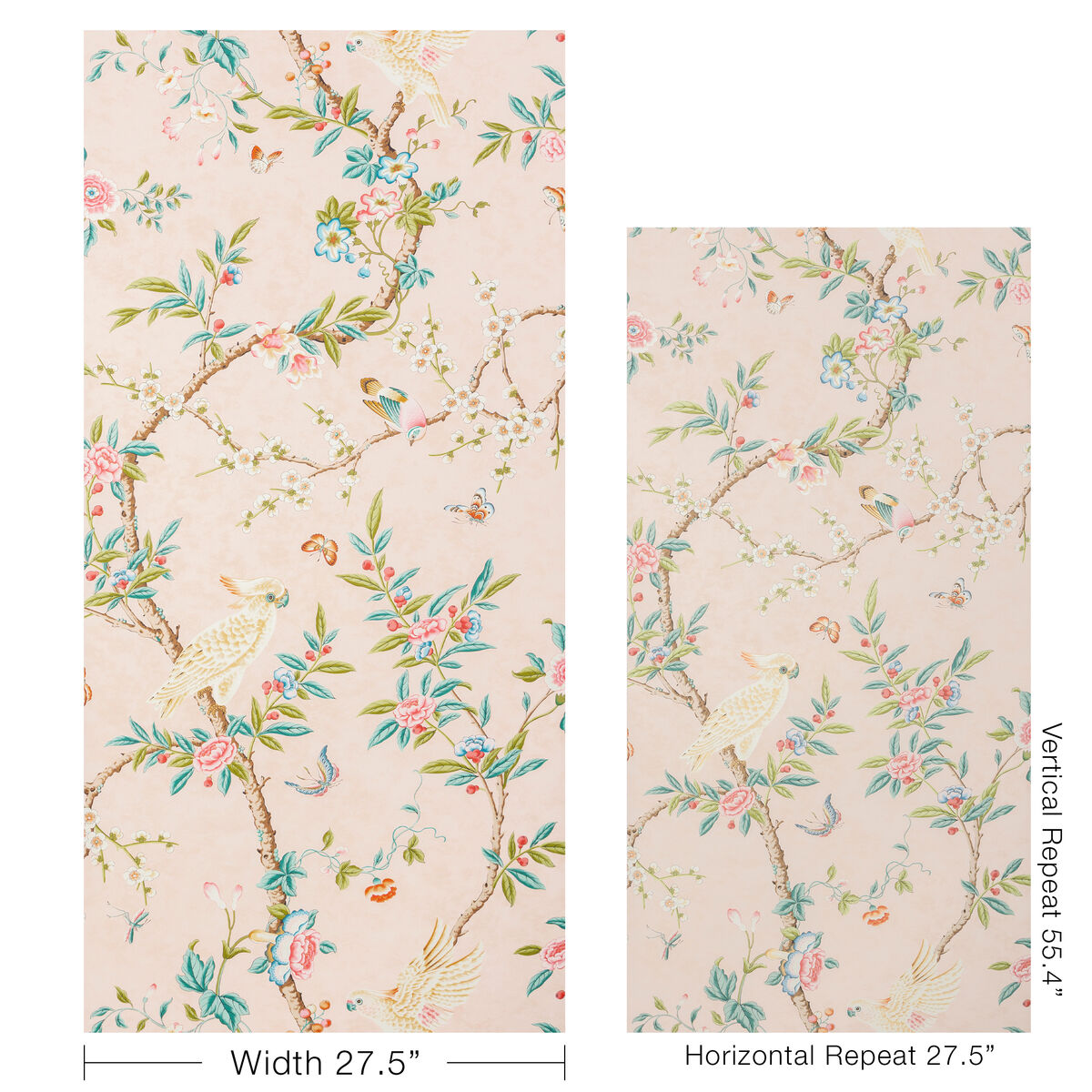 Kanchou - Blush - Brunschwig & Fils Wallpaper