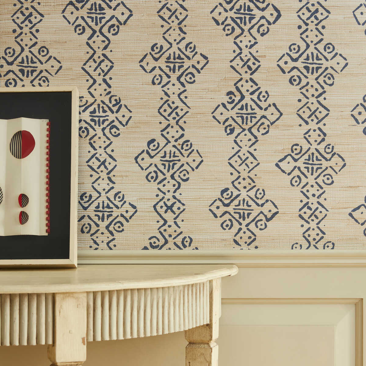 Mali Grasscloth - Indigo - LEE JOFA Wallpaper