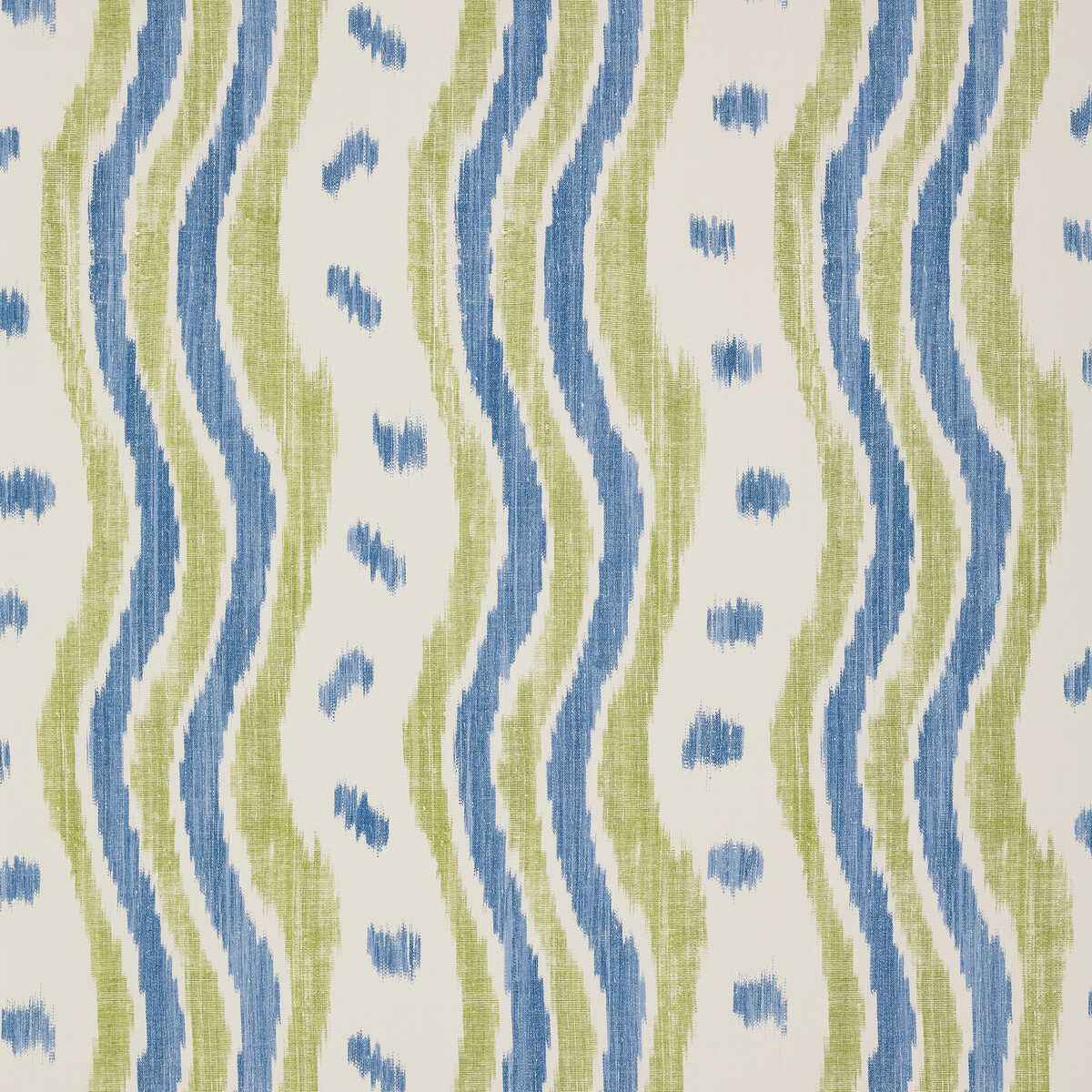 Ikat-Stripe-Wp-Blue-Lime-Lee-Jofa-Wallpaper