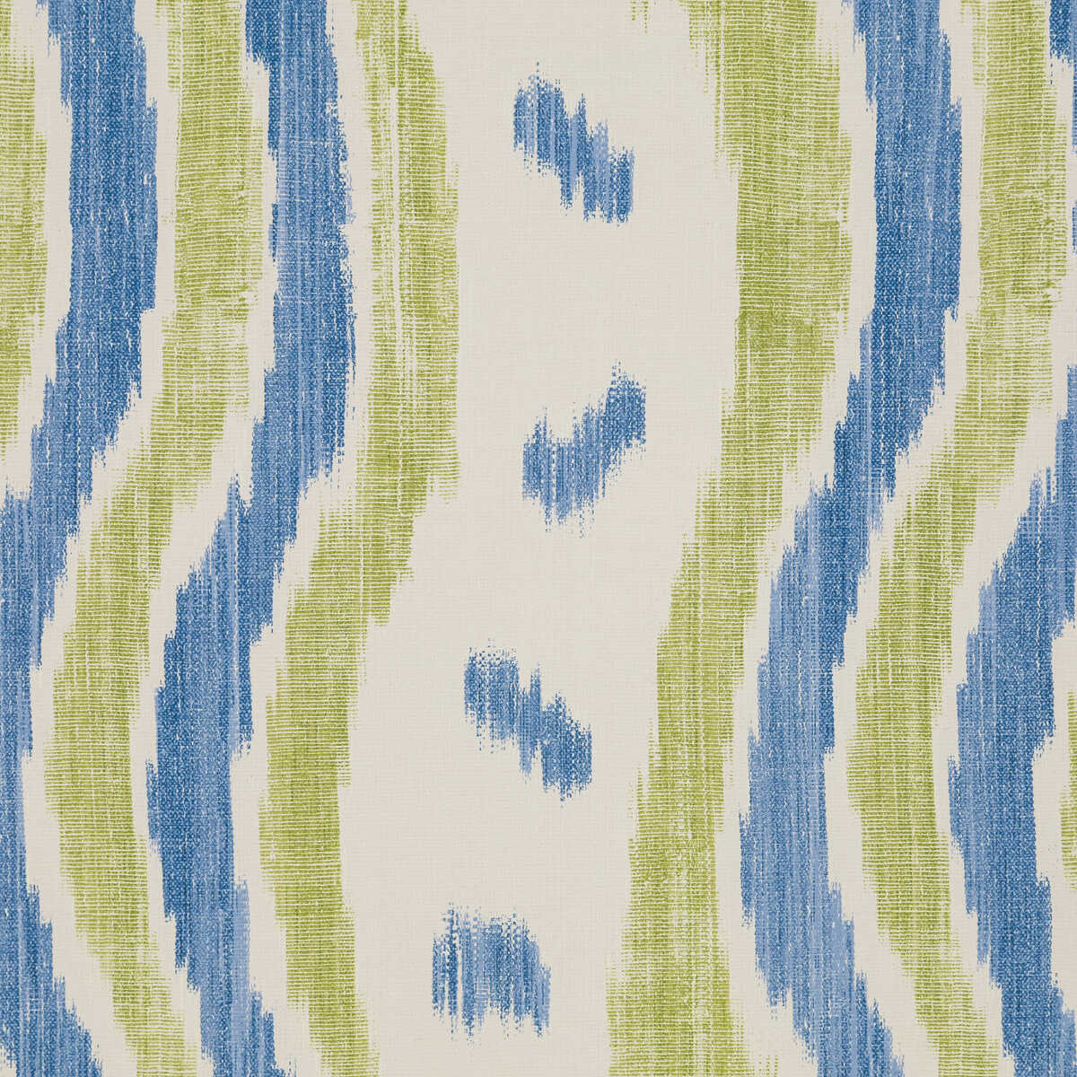 Ikat Stripe Wp - Blue/Lime - LEE JOFA Wallpaper