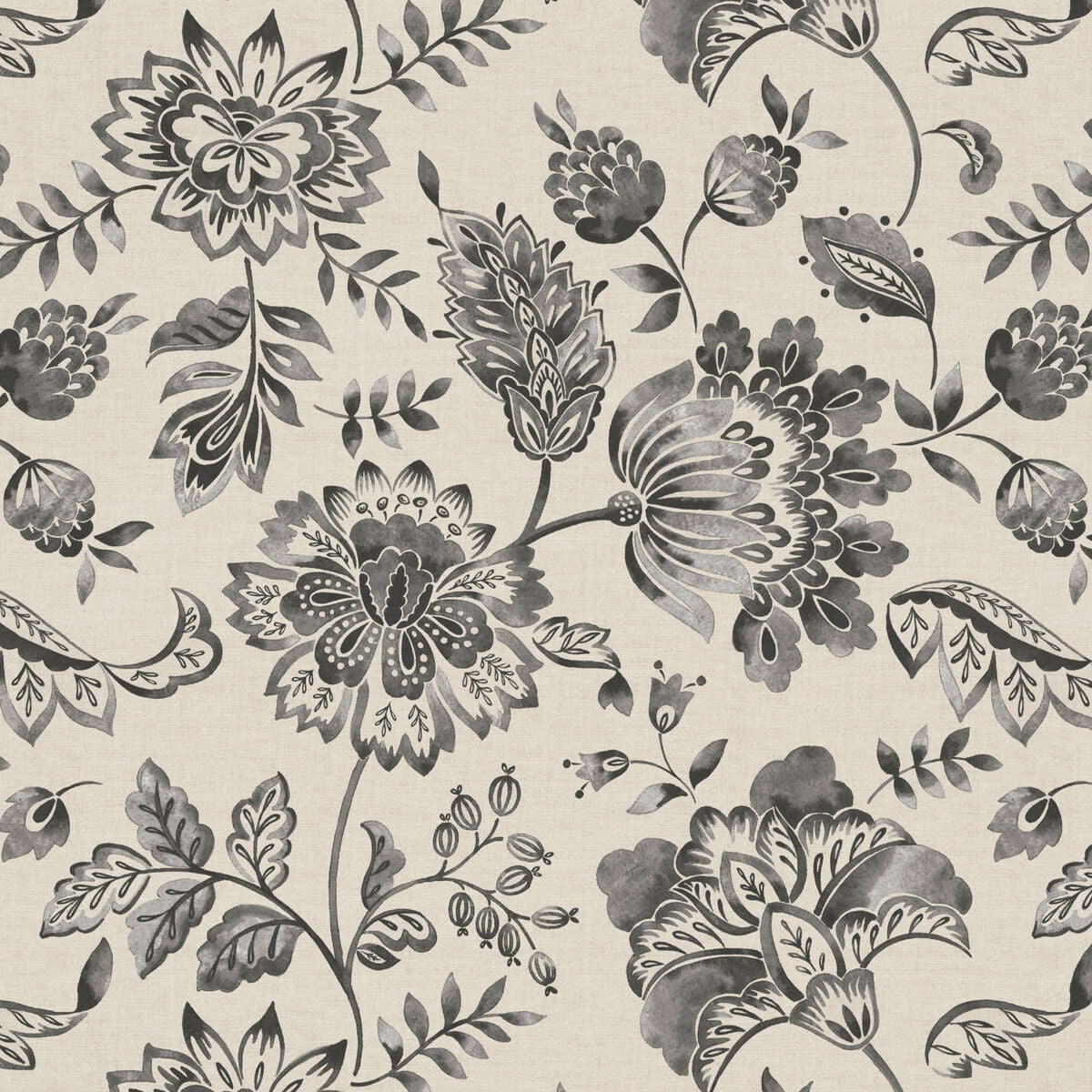 Kamila - Charcoal - Pure Edit Fabric