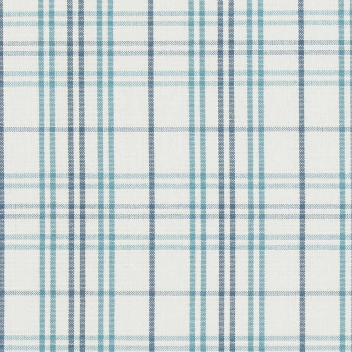 Purbeck Check - Aqua - BAKER LIFESTYLE Fabric
