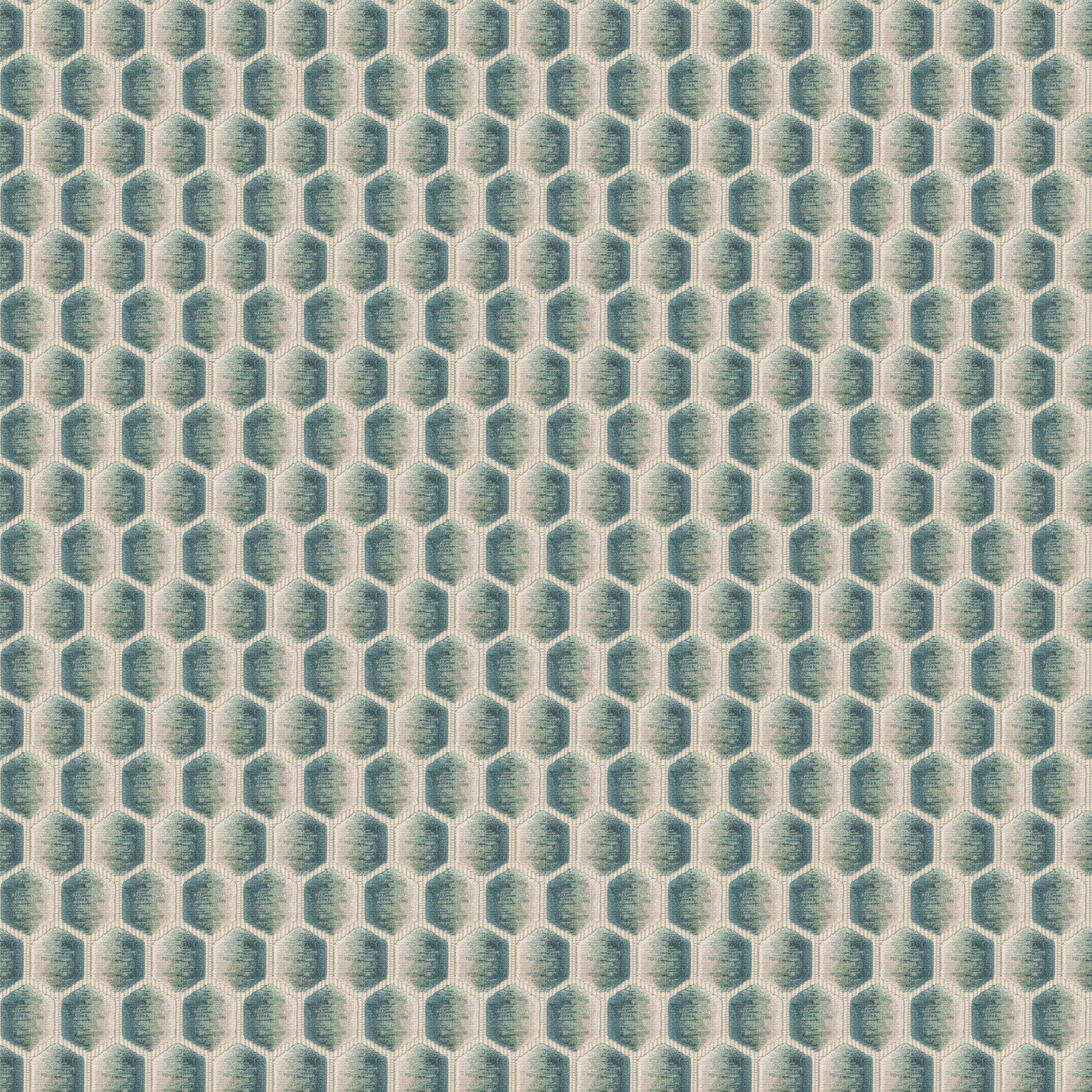 Porza 3 Turquoise by Stout Fabric