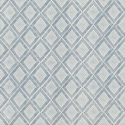 Block Trellis - Indigo - BAKER LIFESTYLE Fabric