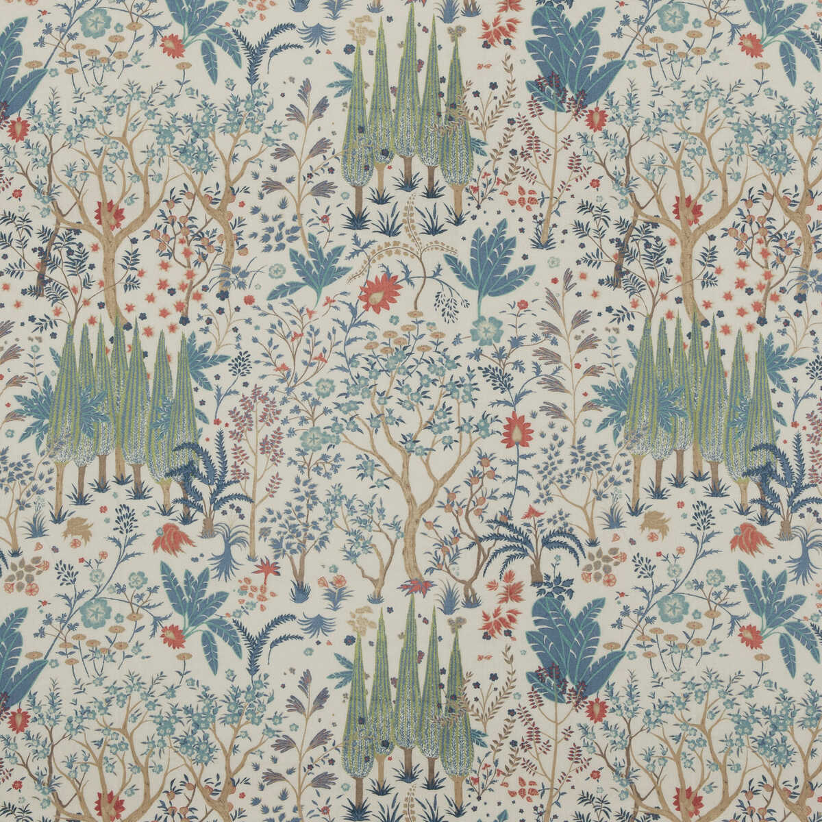 Bridport - Blue/Red - BAKER LIFESTYLE Fabric