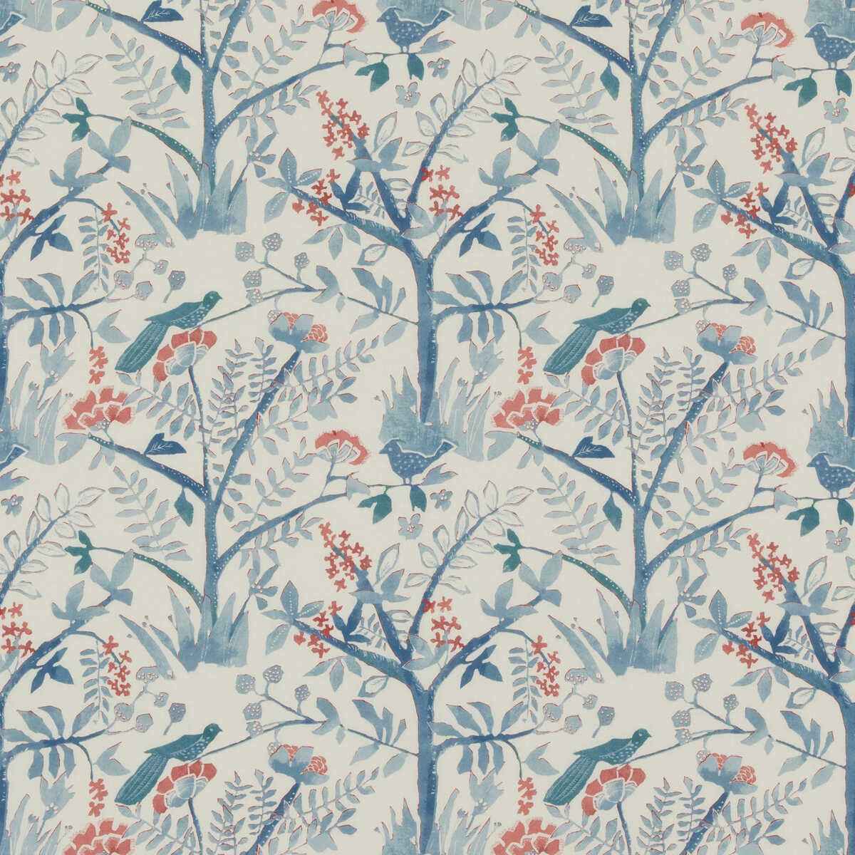 Lulworth-Blue-Red-Baker-Lifestyle-Fabric