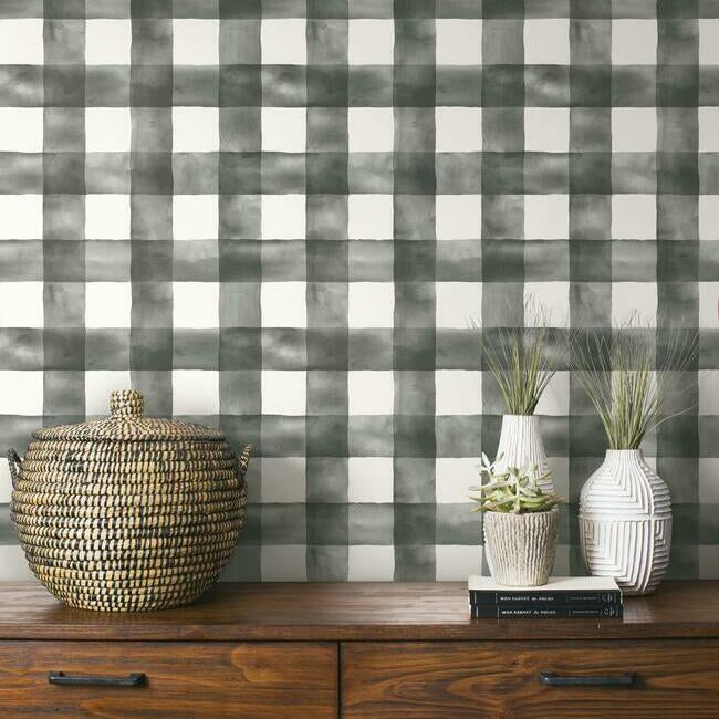 watercolor-check-premium-peel-stick-wallpaper-black-york-wallcoverings-psw1169rl
