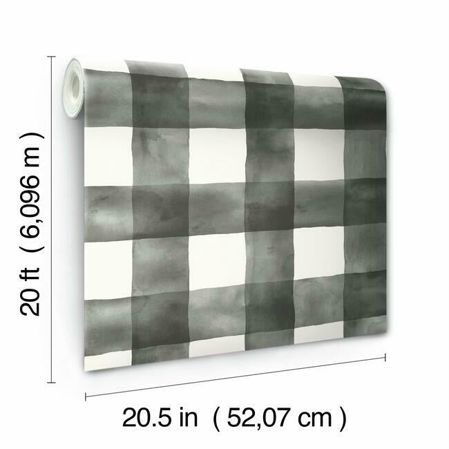 watercolor-check-premium-peel-stick-wallpaper-black-york-wallcoverings-psw1169rl