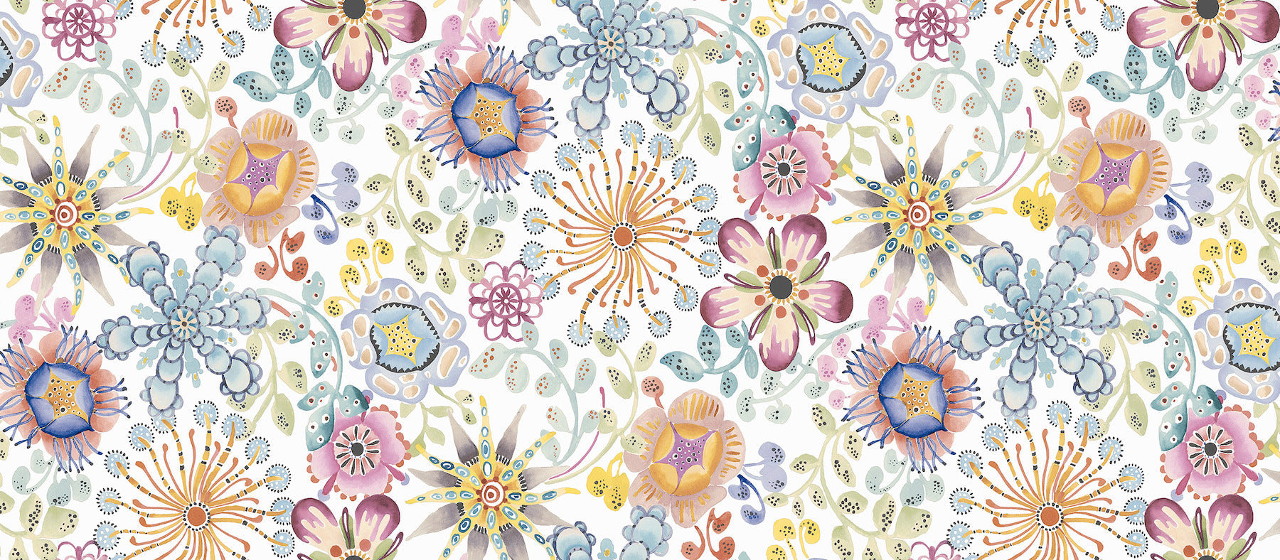 Magic Garden Wallpaper - White / Off White - York Wallcoverings - PSW1636RL