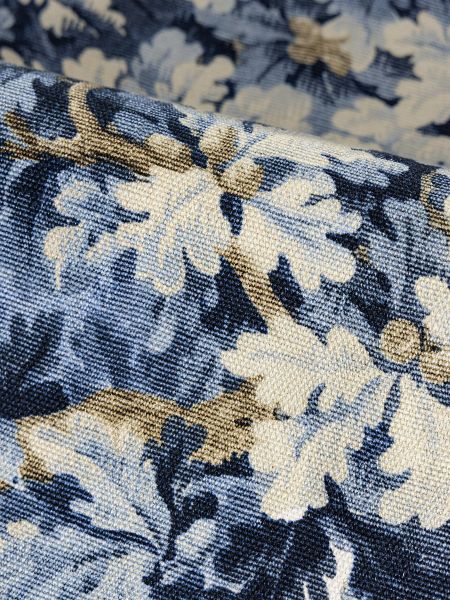 Bois De Chene - Ultramarine by Scalamandre Fabric - Scalamandre Fabric