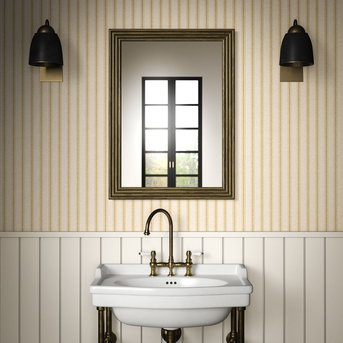 Aline Wp - Ochre - Pure Edit Wallpaper