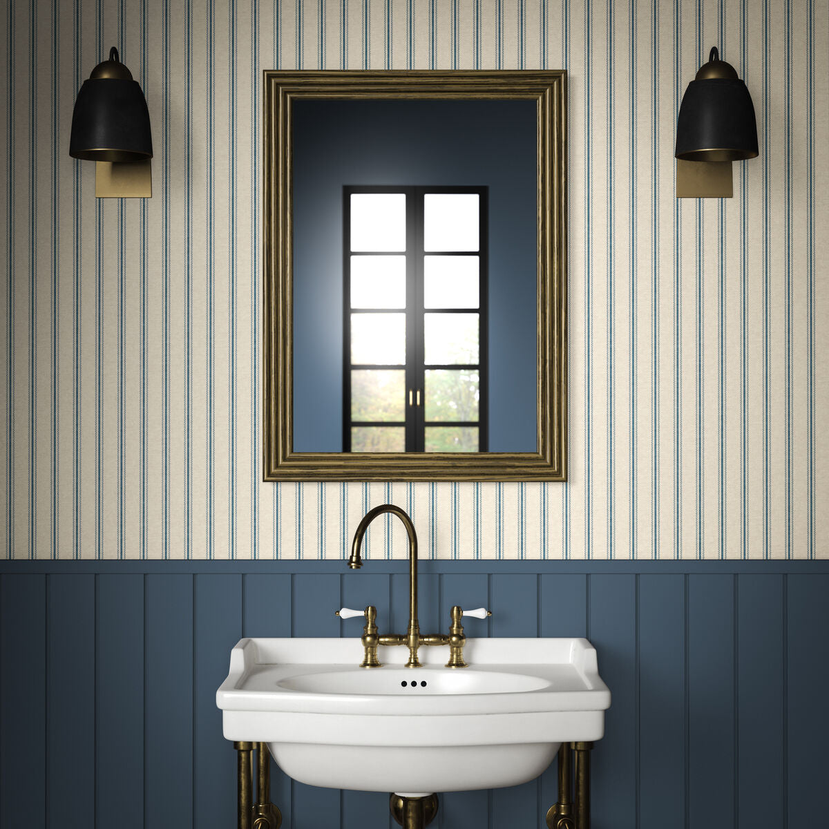 Aline Wp - Indigo - Pure Edit Wallpaper